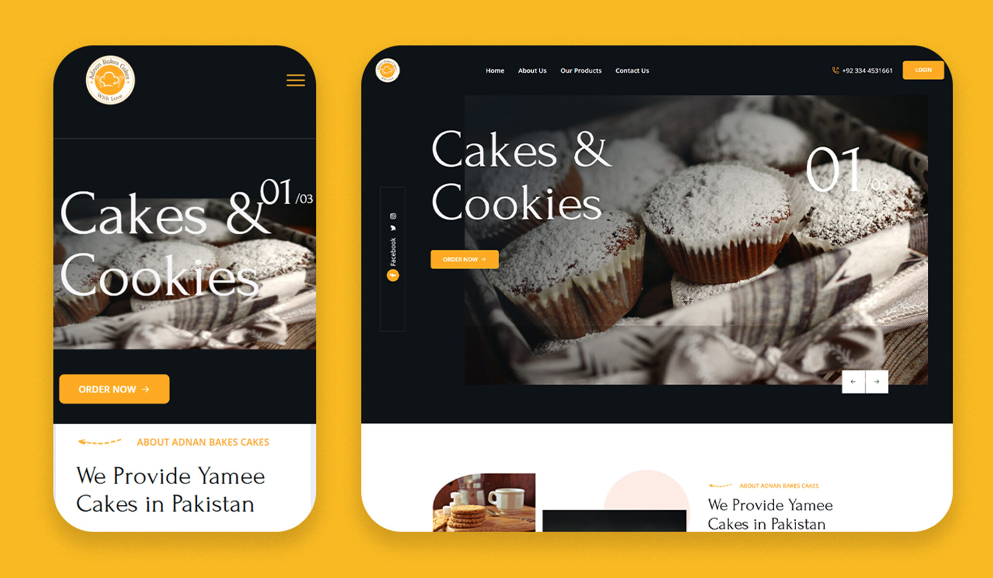 Adnan Bakes Cakes Website