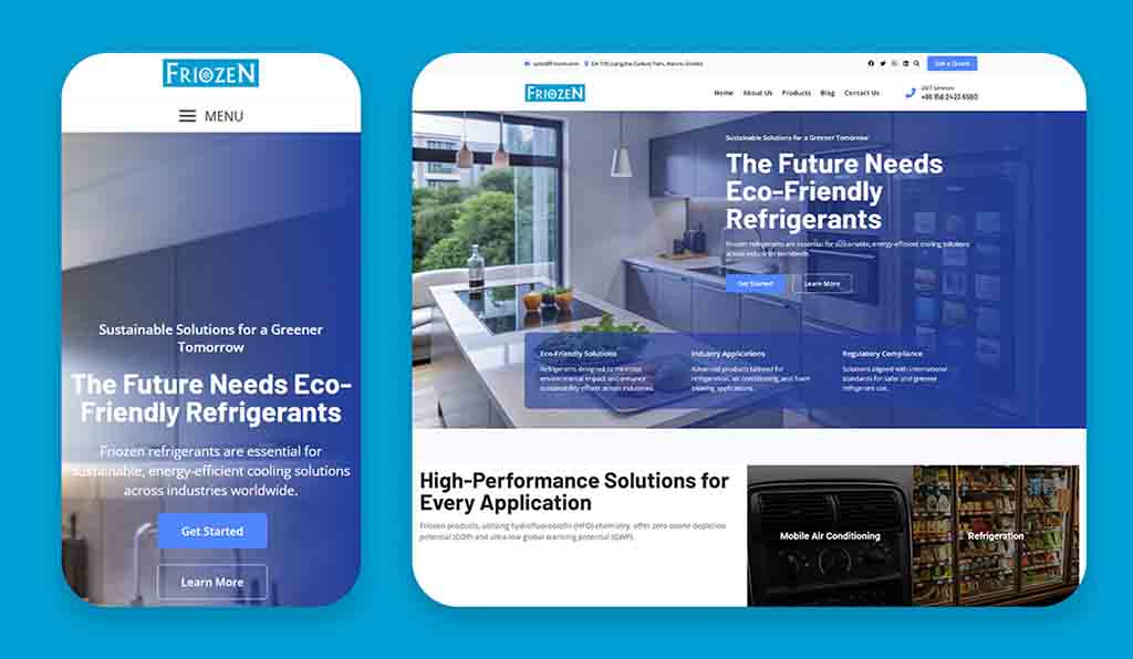 Friozen Website